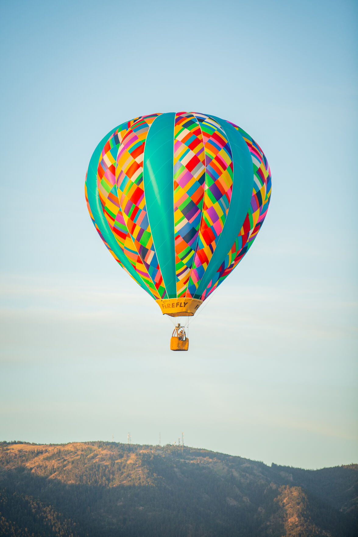 In the air